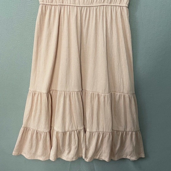 Knox Rose Sleeveless Tiered Pink Summer Dress - Picture 3 of 11